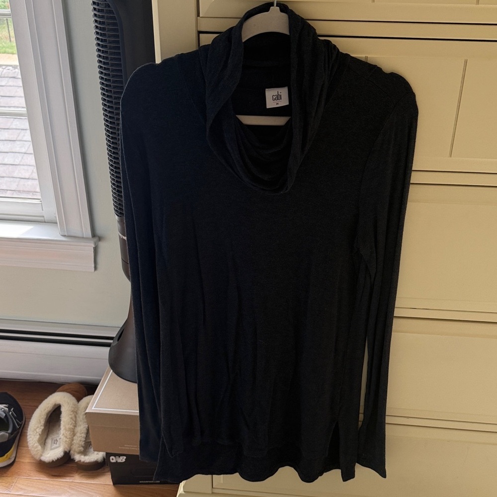 CAbi Navy Cowl Neck Sweater